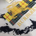 P75 🌟BUR*BERRY 巴宝莉 2025最新款情侣款圆领短袖 情侣T恤～ 春夏新品 高品质 🔥🔥时尚百搭潮款 定制进口面料 ！穿着舒适 透气 时尚不失个性 上身休闲随性 帅气有型 彰显大牌气质。三标齐全！！ 颜色：黑色 白色 尺码：M-XXXL