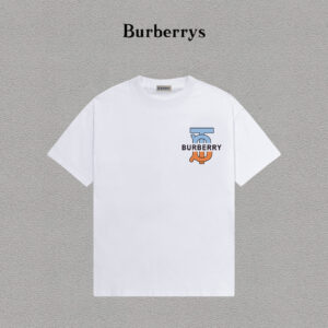 weigou_203477_0_aff82ed3cc P70 Burberry/巴宝莉 印花Logo百搭潮流短袖T恤男女同款 吊牌 领标 水洗唛 三标齐全 定织定染280克精梳棉面料 尺码:S-XXL