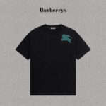 P70 Burberry/巴宝莉 印花Logo百搭潮流短袖T恤男女同款 吊牌 领标 水洗唛 三标齐全 定织定染280克精梳棉面料 尺码：S-XXL