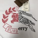 P75 🌟BUR*BERRY 巴宝莉 2025最新款情侣款圆领短袖 情侣T恤～ 春夏新品 高品质 🔥🔥时尚百搭潮款 定制进口面料 ！穿着舒适 透气 时尚不失个性 上身休闲随性 帅气有型 彰显大牌气质。三标齐全！！ 颜色：黑色 白色 尺码：M-XXXL