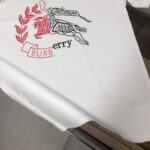 P75 🌟BUR*BERRY 巴宝莉 2025最新款情侣款圆领短袖 情侣T恤～ 春夏新品 高品质 🔥🔥时尚百搭潮款 定制进口面料 ！穿着舒适 透气 时尚不失个性 上身休闲随性 帅气有型 彰显大牌气质。三标齐全！！ 颜色：黑色 白色 尺码：M-XXXL