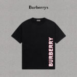 P70 Burberry/巴宝莉 印花Logo百搭潮流短袖T恤男女同款 吊牌 领标 水洗唛 三标齐全 定织定染280克精梳棉面料 尺码：S-XXL