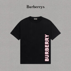 weigou_203568_0_4e91002691 P70 Burberry/巴宝莉 印花Logo百搭潮流短袖T恤男女同款 吊牌 领标 水洗唛 三标齐全 定织定染280克精梳棉面料 尺码:S-XXL