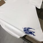 P75 Bur*berry 巴宝莉 26SS最新款战马骑士系列情侣款短袖T恤～品牌logo重工艺设计～面料上身舒适透气，不僵硬，修身的剪裁，采用高定定制纯棉面料！上身舒适有型，内搭单穿都完全没问题，时尚潮人必备！！！ 颜色：黑色 白色 码数：M-XXXL