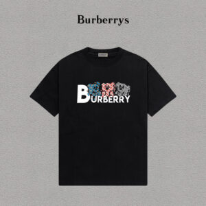 weigou_203629_0_c43616444f P70 Burberry/巴宝莉 印花Logo百搭潮流短袖T恤男女同款 吊牌 领标 水洗唛 三标齐全 定织定染280克精梳棉面料 尺码:S-XXL