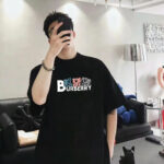 P70 Burberry/巴宝莉 印花Logo百搭潮流短袖T恤男女同款 吊牌 领标 水洗唛 三标齐全 定织定染280克精梳棉面料 尺码：S-XXL