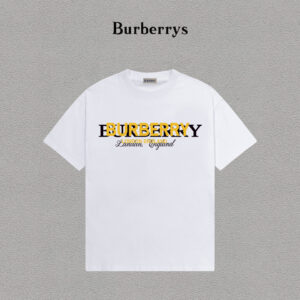 weigou_204022_0_a18d8c6be5 P70 Burberry/巴宝莉 印花Logo百搭潮流短袖T恤男女同款 吊牌 领标 水洗唛 三标齐全 定织定染280克精梳棉面料 尺码:S-XXL