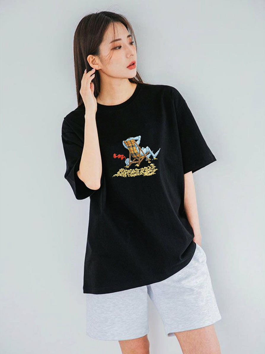 P70 Burberry/巴宝莉 印花Logo百搭潮流短袖T恤男女同款 吊牌 领标 水洗唛 三标齐全 定织定染280克精梳棉面料 尺码：S-XXL