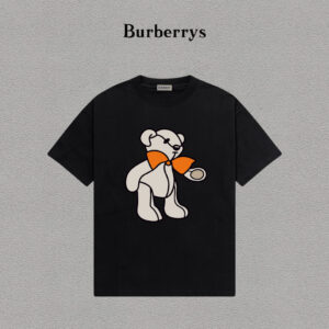 weigou_204106_0_fe8367db9b P70 Burberry/巴宝莉 印花Logo百搭潮流短袖T恤男女同款 吊牌 领标 水洗唛 三标齐全 定织定染280克精梳棉面料 尺码:S-XXL