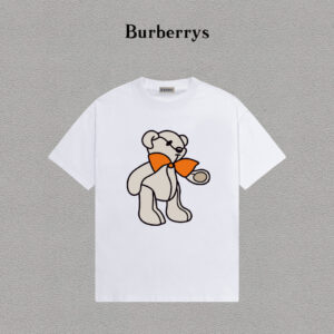 weigou_204133_0_9f4b1e2fa5 P70 Burberry/巴宝莉 印花Logo百搭潮流短袖T恤男女同款 吊牌 领标 水洗唛 三标齐全 定织定染280克精梳棉面料 尺码:S-XXL