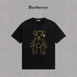 P70 Burberry/巴宝莉 印花Logo百搭潮流短袖T恤男女同款 吊牌 领标 水洗唛 三标齐全 定织定染280克精梳棉面料 尺码：S-XXL