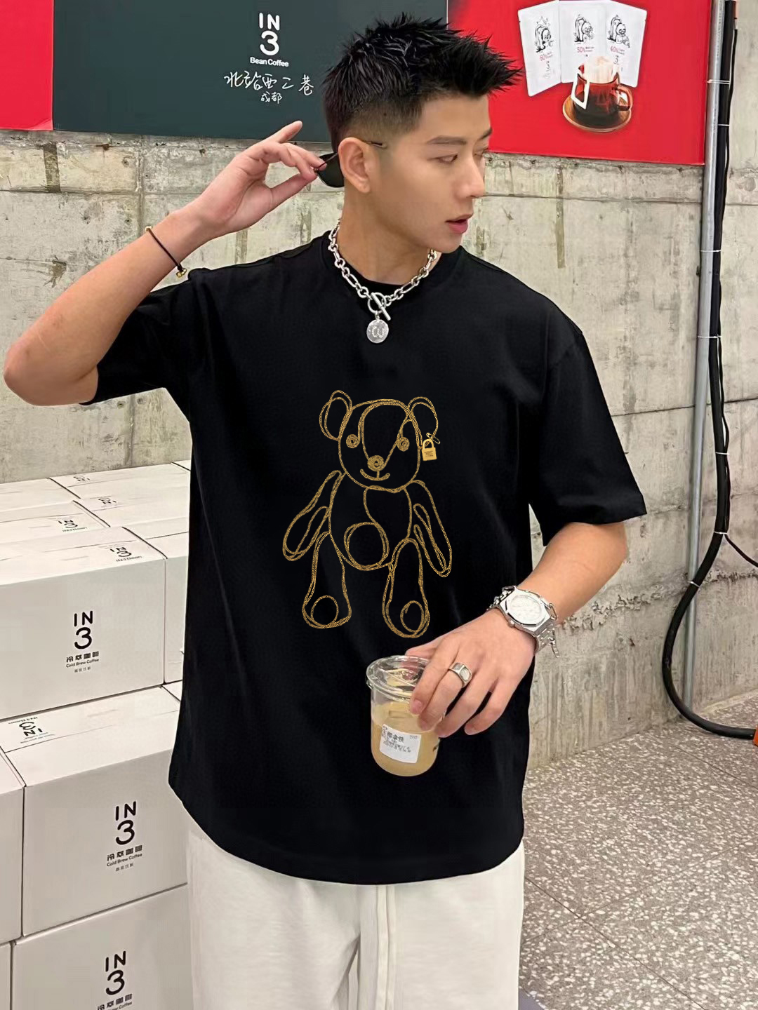 P70 Burberry/巴宝莉 印花Logo百搭潮流短袖T恤男女同款 吊牌 领标 水洗唛 三标齐全 定织定染280克精梳棉面料 尺码：S-XXL