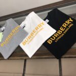 P75 💫 BURBERRY 巴宝莉 26SS新款男士圆领短袖 情侣T恤！ 高品质 🔥🔥时尚百搭潮款 定制进口面料 穿着舒适 透气 时尚不失个性 上身休闲随性 帅气有型 彰显大牌气质。三标齐全！！ 颜色：黑色 白色 灰色 尺码：M-XXXL