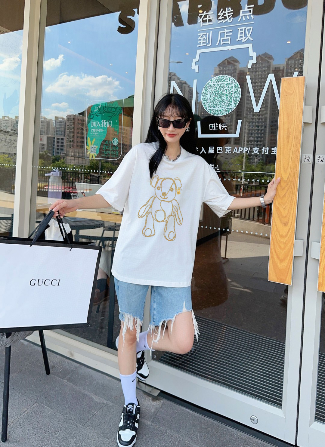 P70 Burberry/巴宝莉 印花Logo百搭潮流短袖T恤男女同款 吊牌 领标 水洗唛 三标齐全 定织定染280克精梳棉面料 尺码：S-XXL