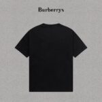 P70 Burberry/巴宝莉 印花Logo百搭潮流短袖T恤男女同款 吊牌 领标 水洗唛 三标齐全 定织定染280克精梳棉面料 尺码：S-XXL