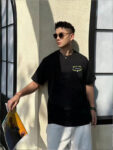 P70 Burberry/巴宝莉 印花Logo百搭潮流短袖T恤男女同款 吊牌 领标 水洗唛 三标齐全 定织定染280克精梳棉面料 尺码：S-XXL