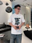 P70 Burberry/巴宝莉 印花Logo百搭潮流短袖T恤男女同款 吊牌 领标 水洗唛 三标齐全 定织定染280克精梳棉面料 尺码：S-XXL
