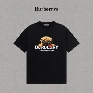 weigou_204383_0_be3f07219d P70 Burberry/巴宝莉 印花Logo百搭潮流短袖T恤男女同款 吊牌 领标 水洗唛 三标齐全 定织定染280克精梳棉面料 尺码:S-XXL
