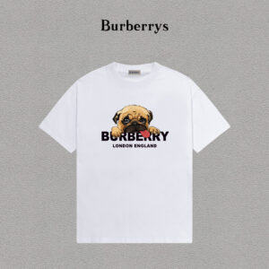 weigou_204413_0_aa132922a5 P70 Burberry/巴宝莉 印花Logo百搭潮流短袖T恤男女同款 吊牌 领标 水洗唛 三标齐全 定织定染280克精梳棉面料 尺码:S-XXL