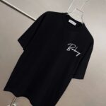P75 bbr～巴宝刺绣logo字母3D立体刺绣🪡艺术感满满， 2026春夏新款 280g7A抗菌短袖tee 负离子上身十分舒适，男女同款，落肩宽松版型 颜色: 黑色 白色 咖啡色 尺码：S（90-130斤） M（125-150斤） L（135-165斤） XL（160-190斤） XXL（185-220斤）
