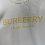 P70 款号TM1108 BURBERRY 巴宝莉新款限定高级植绒金标圆领短袖 面料：280 克32支双纱纯棉面料 工艺：重工精梳棉 螺纹同缸同色 整体不会有色差 当下热度爆款 男女情侣款 定制原版一致辅料 三标齐全 os宽松版型 最大可穿到200斤左右 颜色：白色 黑色 尺码：S M L XL