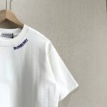 P70 款号TM1070 Burberry 巴宝莉26SS限定款胸前蓝色刺绣战马圆领短袖 面料：280克32支双纱纯棉面料 工艺：重工精梳棉 螺纹同缸同色 整体不会有色差 当下热度爆款 男女情侣款 定制原版一致辅料 三标齐全 os宽松版型 最大可穿到200斤左右 颜色：黑色 白色 尺码：S M L XL