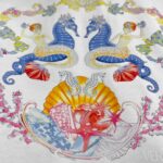 weigou_205986_5_bee21d77c6 P80 Versa*范*思*哲 2026春夏款 官网图柜子版 丁禹兮同款 海底世界logo字母印花 三标齐全 定制双纱平纹纯棉面料 短袖T恤 男女同款 尺码: S (90-130斤) M (120-150斤) L (140-165斤) XL (160-180斤) XXL (180-210斤) 颜色:黑色 白色