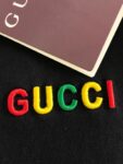 P65 GUCCI古奇 刺绣款 2026春夏经典圆领短袖T恤采用280克双纱精棉，衣服偏厚使整体高透气和柔软性，高版本，三标齐全！男女同款 颜色：白色 黑色 杏色 灰色 -尺码：S M L Xl