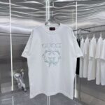 P80 GU 2026秋冬新款 3D立体硅胶 360克圆领短袖 实物很棒 男女同款宽松版 尺码S M L XL XXL 五个码 黑色 白色