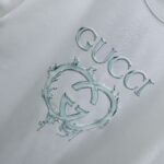 P80 GU 2026秋冬新款 3D立体硅胶 360克圆领短袖 实物很棒 男女同款宽松版 尺码S M L XL XXL 五个码 黑色 白色