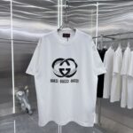 P80 GU 2026秋冬新款 3D立体硅胶 360克圆领短袖 实物很棒 男女同款宽松版 尺码S M L XL XXL 五个码 黑色 白色
