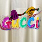 P80 Gucc* 古*驰* 2026春夏新款 独家版个性字母logo印花设计 短袖T恤 定制双纱平纹纯棉面料 男女同款 颜色：黑色 白色 杏色 尺码： S （90-130斤） M （120-150斤） L （140-165斤） XL （160-180斤） XXL （180-210斤）
