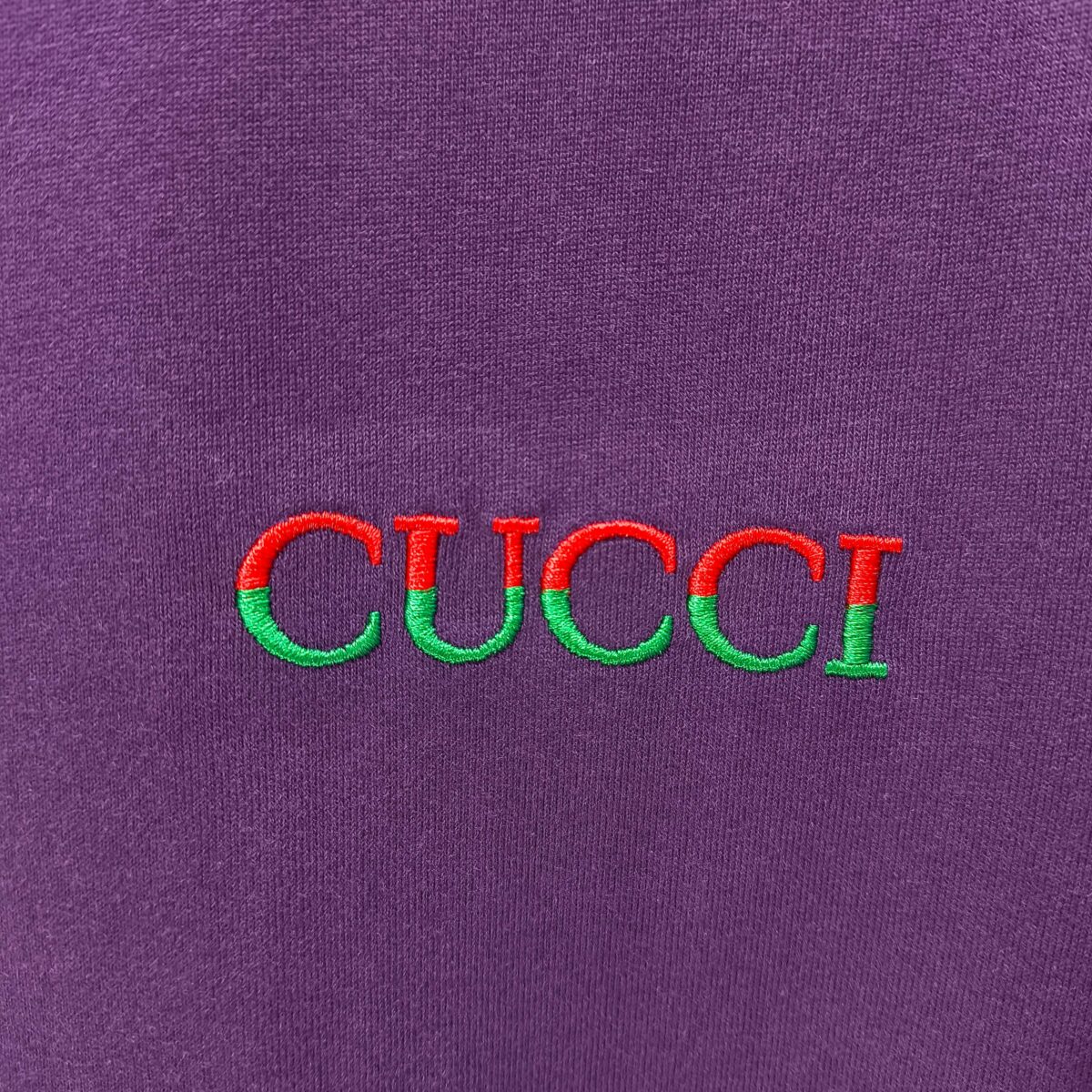 P75 GUCCI* 古驰* 2026新款 精致绣花小logo 300g短袖t恤 宽松版型男女同款 尺码 S M L XL XXL 黑色 浅黄色 紫色 湖水绿
