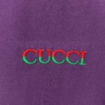 P75 GUCCI* 古驰* 2026新款 精致绣花小logo 300g短袖t恤 宽松版型男女同款 尺码 S M L XL XXL 黑色 浅黄色 紫色 湖水绿