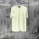 P75 GUCCI* 古驰* 2026新款 精致绣花小logo 300g短袖t恤 宽松版型男女同款 尺码 S M L XL XXL 黑色 浅黄色 紫色
