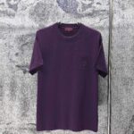 P75 GUCCI* 古驰* 2026新款 精致绣花小logo 300g短袖t恤 宽松版型男女同款 尺码 S M L XL XXL 黑色 浅黄色 紫色