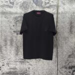 P75 GUCCI* 古驰* 2026新款 精致绣花小logo 300g短袖t恤 宽松版型男女同款 尺码 S M L XL XXL 黑色 浅黄色 紫色