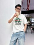 weigou_208942_8_1a67411562 P80 gucc~古奇 厚板字母滴胶, 《区别通货面料》双纱 7A抗菌短袖tee 上身十分舒适,男女同款半袖,落肩宽松版型 颜色: 黑色 白色 咖啡色 尺码:S(90-130斤) M(125-150斤) L(135-165斤) XL(160-190斤) XXL(185-220斤)