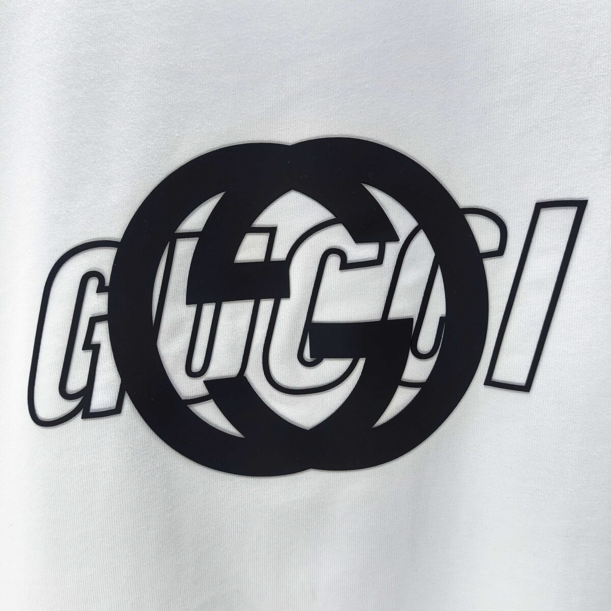 P75 GUCCI* 古驰* 2026新款 厚板胶短袖t恤 宽松版型男女同款 尺码 S M L XL XXL 黑色 白色