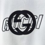 P75 GUCCI* 古驰* 2026新款 厚板胶短袖t恤 宽松版型男女同款 尺码 S M L XL XXL 黑色 白色