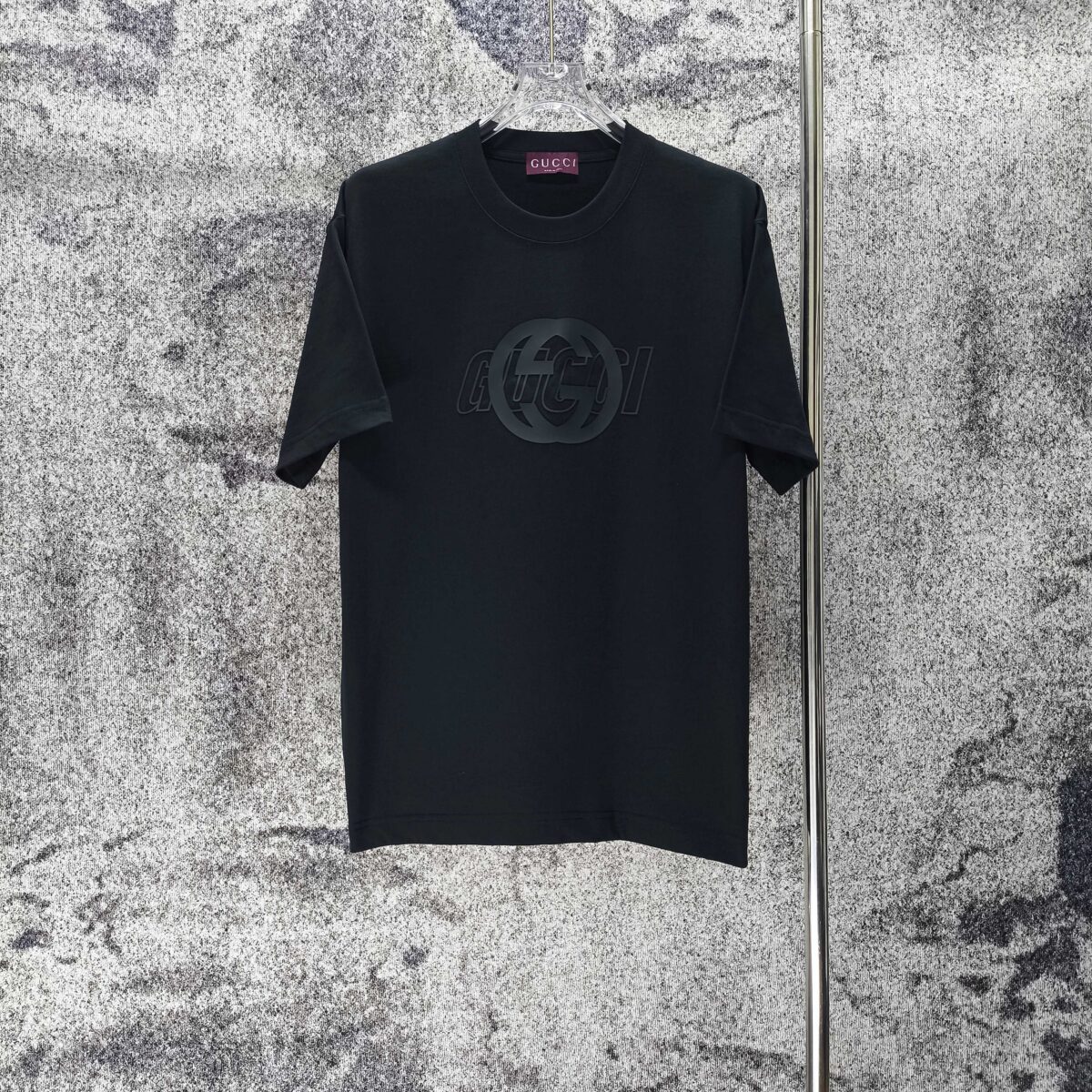 P75 GUCCI* 古驰* 2026新款 厚板胶短袖t恤 宽松版型男女同款 尺码 S M L XL XXL 黑色 白色