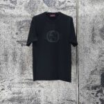 P75 GUCCI* 古驰* 2026新款 厚板胶短袖t恤 宽松版型男女同款 尺码 S M L XL XXL 黑色 白色