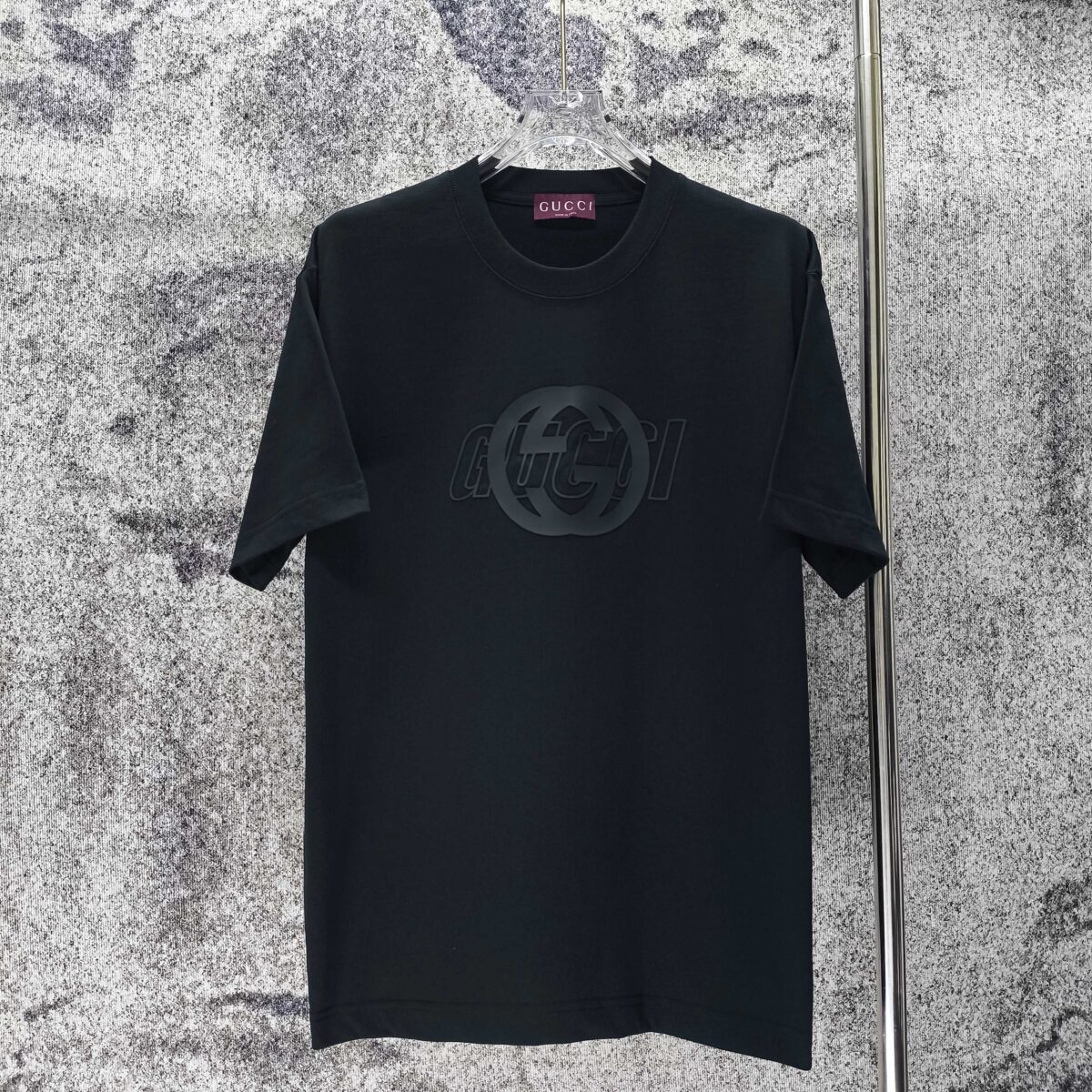 P75 GUCCI* 古驰* 2026新款 厚板胶短袖t恤 宽松版型男女同款 尺码 S M L XL XXL 黑色 白色