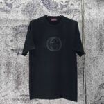 P75 GUCCI* 古驰* 2026新款 厚板胶短袖t恤 宽松版型男女同款 尺码 S M L XL XXL 黑色 白色