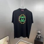weigou_209448_0_9e37f3908d P80 gucc~ 古奇复古厚板滴胶 《区别通货面料》双纱纯棉,紧密纱线,短袖tee 上身十分舒适,男女同款半袖,落肩宽松版型 颜色: 黑色 白色 咖啡色 尺码:S(90-130斤) M(125-150斤) L(135-165斤) XL(160-190斤) XXL(185-220斤)
