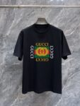 P70 GUCC** 古奇🆕 新品260克短袖 火爆上市啦 定制顶级优选洗水棉面料 上身舒适度高 专柜同款装饰 轻奢内敛低调奢华 内搭外穿轻松驾驭不挑人 裁剪精细完美 Size：S—XXL