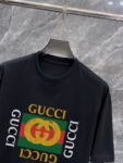 P70 GUCC** 古奇🆕 新品260克短袖 火爆上市啦 定制顶级优选洗水棉面料 上身舒适度高 专柜同款装饰 轻奢内敛低调奢华 内搭外穿轻松驾驭不挑人 裁剪精细完美 Size：S—XXL
