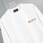 weigou_209840_3_6c81ec0071 P75 gucc~ 古奇*刺绣logo 《区别通货面料》双纱纯棉,短袖tee 上身十分舒适,男女同款半袖,落肩宽松版型 颜色: 黑色 白色 咖啡色 尺码:S(90-130斤) M(125-150斤) L(135-165斤) XL(160-190斤) XXL(185-220斤)