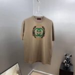 weigou_209924_0_786821d7ac P80 gucc~ 古奇复古厚板滴胶 《区别通货面料》双纱纯棉,紧密纱线,短袖tee 上身十分舒适,男女同款半袖,落肩宽松版型 颜色: 黑色 白色 咖啡色 尺码:S(90-130斤) M(125-150斤) L(135-165斤) XL(160-190斤) XXL(185-220斤)