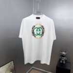 weigou_210002_0_6b9b4e8a79 P80 gucc~ 古奇复古厚板滴胶 《区别通货面料》双纱纯棉,紧密纱线,短袖tee 上身十分舒适,男女同款半袖,落肩宽松版型 颜色: 黑色 白色 咖啡色 尺码:S(90-130斤) M(125-150斤) L(135-165斤) XL(160-190斤) XXL(185-220斤)